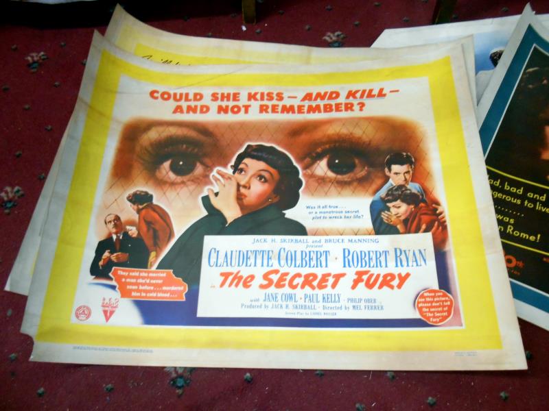 6 film posters including Saturday Island, The Secret Fury, Sitting Pretty, - Image 3 of 6