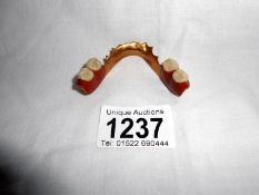 14ct gold part denture, no hallmark,