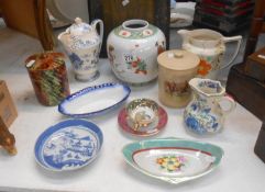 A mixed lot of china and porcelain including Arthur Wood, Masons,