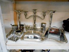 Mixed lot of silver plate