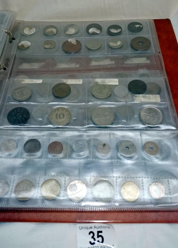 Album of mixed British and foreign coins - Image 10 of 13