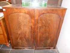 A mahogany cabinet
