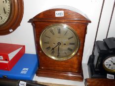 A Grant of Cardiff mantel clock with mother of pearl inlay