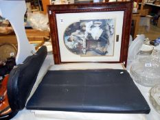 A framed and glazed print Alfred Smith The New Favourite and 2 portfolio of prints