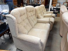 A matching 3 piece suite consisting of 2 electric recliner armchairs & a 2 seater sofa