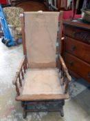 An American rocking chair (needs re-covering)