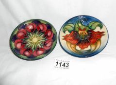 2 Moorcroft pin dishes