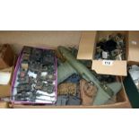 3 boxes of assembled military model kits inc.