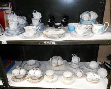A large assortment of tea sets & part tea sets including Wedgwood.