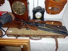 An air rifle parts and gun case