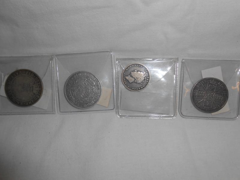 7 Victorian silver coins and 1935 crown - Image 4 of 4