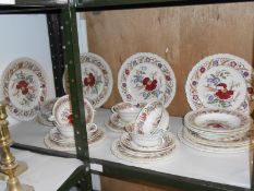Over 30 pieces of Wedgwood of Etruria and Barlaston 'cornflower' dinner ware, marked A.K.