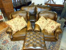 A 3 piece suite comprising of a 2 seat sofa,