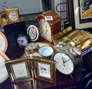 A quantity of clocks etc.