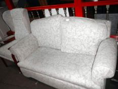 A 2 seater settee & matching armchair