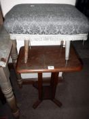 A side table & footstool