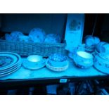 A shelf of china including Noritake