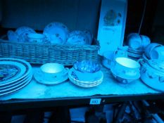 A shelf of china including Noritake