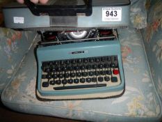 An Olivetti cased typewriter