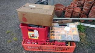 3 boxes of assorted tools & fixings