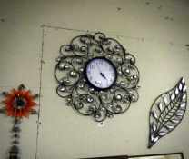 A large decorative wall clock