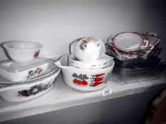 A quantity of Pyrex bowls etc.