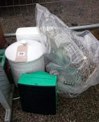 A quantity of miscellaneous including food mixer & bread bin etc.