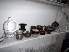 A quantity of miscellaneous items including tankards etc.