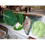 A quantity of Portmerion cabbage dishes etc.