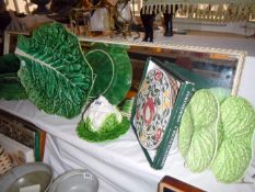 A quantity of Portmerion cabbage dishes etc.