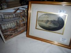 2 framed watercolours