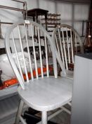 2 pine kitchen chairs