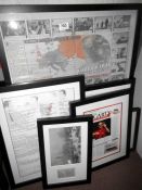 A quantity of framed & glazed pictures