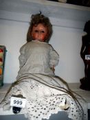 A vintage composition doll