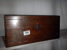 An old wooden box