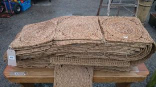 A quantity of Rattan flooring