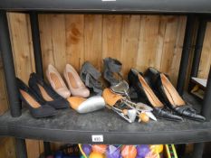 A quantity of ladies shoes & stretchers etc.