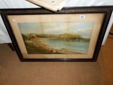 A framed & glazed beach scene