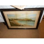 A framed & glazed beach scene