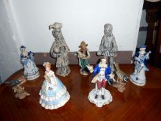 A quantity of figurines