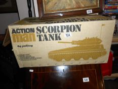 A boxed Action Man Scorpion Tank