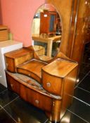 A mahogany dressing table