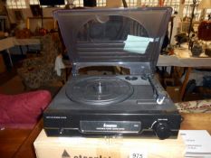 A boxed Steepltone record deck