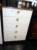 A 5 drawer chest of drawers