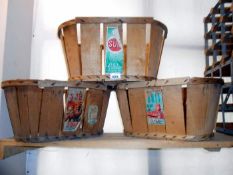 3 vintage crates / boxes