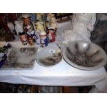 3 items of art pottery