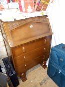 An oak bureau