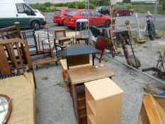 A very large quantity of furniture including tables, stands etc