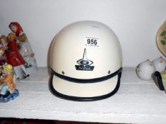 A stadium helmet