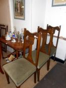 3 oak dining chairs